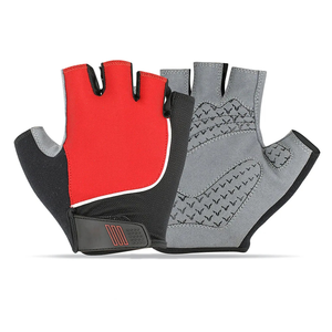 Gants demi-doigts personnalisés pour hommes Gants de vélo de montagne antichoc et respirant Gants de vélo de montagne Gants de cyclisme unisexes de sport - Product Image 5