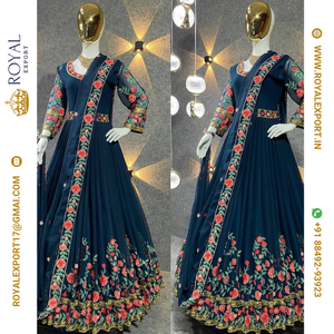 Déjeuner nouvelle collection de robes de soirée Designer Part au tarif de gros par Royal Export Surat - Product Image 6