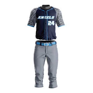Conjunto de ropa deportiva de béisbol de secado rápido, transpirable, ligero, OEM/ODM, para hombre, Impresión de logotipo personalizado, entrega rápida - Product Image 4