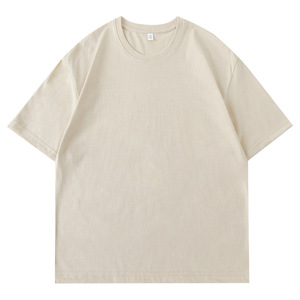 เสื้อยืดคอกลมแขนสั้นผ้าคอตตอนคอมบ์สีทึบสำหรับผู้ชายกำหนดเองฤดูร้อน CVC - Product Image 6