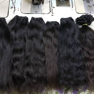 Auténticos paquetes de cabello humano virgen indio Temple Collected Raw Extensiones de trama de máquina sin procesar - Product Image 4