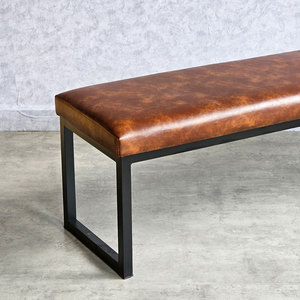 Women's Upholstered <b>Bench</b> with PU <b>Cushion</b> 140x40x45cm Iron Frame GBD024 - Product Image 4