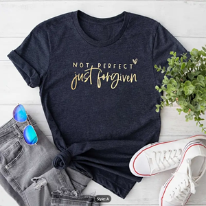 Precio barato Suministro a granel Mujeres Diseño personalizado Logo Impreso Manga corta Camiseta de algodón puro - Product Image 2