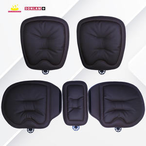Housse de siège de voiture en cuir nappa rouge prune, coussins et oreiller, accessoires intérieurs de voiture imperméables, siège conducteur personnalisé, vente en gros ODM - Product Image 6