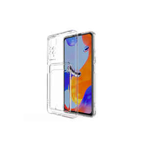 Étui en silicone transparent de qualité supérieure Setra Clear Series pour Redmi Note 11S 10A 10C & Poco X4 Pro 5G avec porte-cartes - Product Image 1