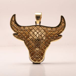 Luxueux pendentif en or blanc 14 ct sur mesure pour homme avec diamants de pureté VVS - Product Image 1