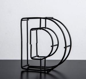 Nuevo alfabeto C de alambre de Metal decorado en Color negro para interiores del hogar y la pared del hotel acentos decorativos hechos a mano - Product Image 3