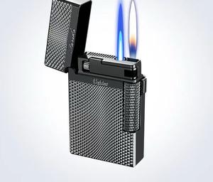 Briquet en métal à commande vocale, motif météorite en relief, design moderne, cadeaux d'affaires - Product Image 2