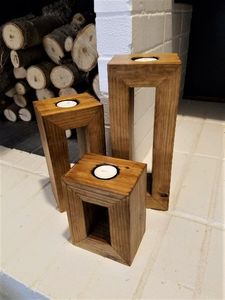 PORTE-BOUGIE PORTE-BOUGIE EN BOIS POUR LA Décoration DE LA MAISON Porte-bougie le plus vendu par Antique Creations - Product Image 5