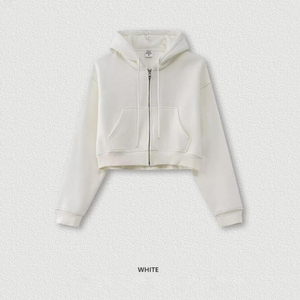 Abrigos de Otoño/Invierno para mujer al por mayor 2025 nueva moda informal suelta de lana de cordero con cremallera y capucha acolchada de algodón - Product Image 2