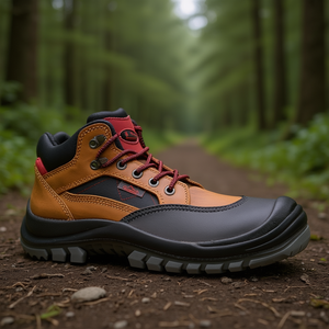 Bottes de sécurité en cuir Sherpa S3 EN20345 Taille 38 Marron/Rouge - Pour le travail et Remisberg - Product Image 3