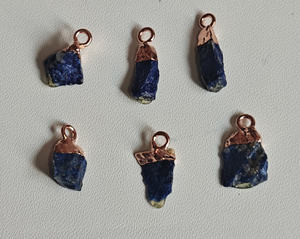 Pendentif en pierres précieuses naturelles en argent plaqué or bijoux faits à la main de créateur à la mode pour la fête de la République - Product Image 2