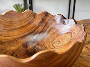 Wood Handmade Polished Wooden Bowl for <b>Dinnerware</b> Premium Quality Handcrafted from Natural Wood - Product Image 3