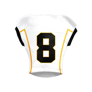 Nouvel uniforme de football américain pour adultes, manches courtes, personnalisable, haute qualité, 100% polyester respirant, dernier design - Product Image 2