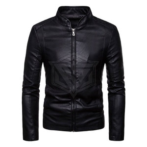 New Design Fashionable <b>Leather</b> Fabric <b>Men</b> Winter <b>Jacket</b> Custom Style <b>Men</b> Clothing <b>Leather</b> <b>Jacket</b> - Product Image 1