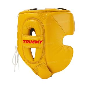 Conjuntos de boxeo de cuero genuino protector de cabeza de cara completa personalizado para lucha y entrenamiento - Product Image 5