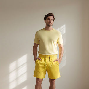 Pantalones cortos de playa de verano para hombre, pantalones cortos de natación con bolsillo en la cintura con cordón alto, ropa de gimnasio de primavera para hombre, pantalones cortos de Fitness para hombre - Product Image 3