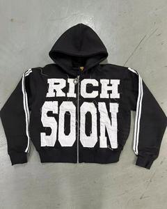 Private Label Sweats à capuche zippés de bonne qualité à bas prix avec le meilleur matériel de vente chaude - Product Image 3