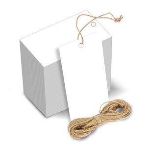 Etiqueta colgante de papel 300 GSM reciclada ecológica personalizada etiqueta de ropa de moda de flores silvestres para impresión Digital de germinación - Product Image 1