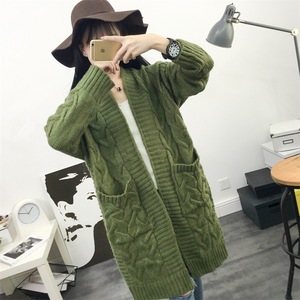 PASUXI Women's <strong>Winter</strong> Solid Color Twist Knitted Cardigan Fashion Casual Warm Knitwear Coat <strong>Tops</strong> for Women - Product Image 3