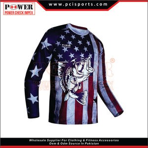 Desgaste de pesca Jersey de pesca de secado rápido Sublimación de rendimiento Manga larga Logotipo personalizado para hombre Tamaño personalizado - Product Image 6