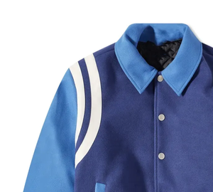 Veste universitaire vintage pour homme, style collège, grande taille, en toile, avec col carré, logo sur le devant, design hiver Chicago - Product Image 6