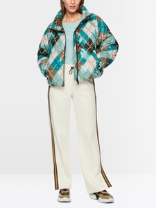 Chaqueta Deportiva Acolchada para Exteriores Ayat |   Estampado Acolchado de Argyle/Tartán para Mujer |   Cuello alto, cierre de cremallera |   Mezcla de Poliamida - Product Image 6