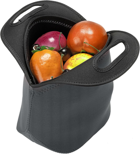 Sacs à lunch en néoprène, sac isotherme pour le déjeuner, sac de pique-nique réutilisable et lavable en néoprène pour femmes et hommes - Product Image 1