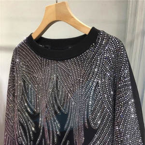 Sudaderas cómodas de alta calidad con diamantes de imitación para hombre, sudaderas básicas con diamantes de imitación hechas en Pakistán - Product Image 3
