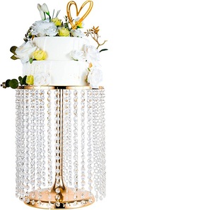 Support de gâteau en métal en acier inoxydable, porte-gâteau de fête d'anniversaire, support de service de Dessert de fête à domicile - Product Image 5