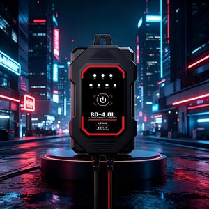 Chargeur de batterie de voiture le plus récent 12V 4A numérique entièrement automatique avec réparation par impulsions et écran LCD pour batteries au plomb-acide - Product Image 1