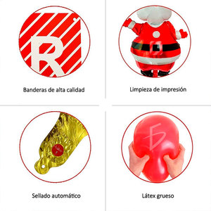 Complete Set of Disposable Christmas <b>Balloons</b> for Festive <b>Decoration</b> - Product Image 4