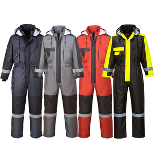 Salopette d'hiver pour hommes Combinaison de travail industrielle résistante au vent Combinaison réfléchissante Vêtements de travail chauds pour hommes - Product Image 1