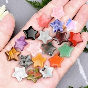 Mini pierres précieuses étoiles cristal naturel étoile guérison tels que l'améthyste oeil de tigre rose quartz noir obsidienne vert aventurine et plus - Product Image 2