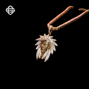 Iced Out Jesus Pendentif Collier pour Hommes Plaqué Or Hip Hop CZ Plume Conception Religieux Bling Chaîne Rappeur Bijoux De Mode - Product Image 4