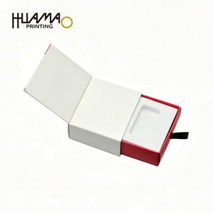 Custom Logo USB Flash Drive <b>Packaging</b> Box with Window & EVA Insert Sliding Drawer Style Paper Gift Box for Pendrive Electronics - Product Image 6