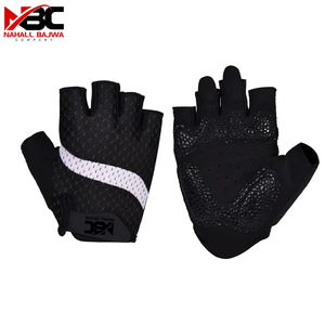 NBC Breathable Leather Half-<b>Finger</b> <b>Bike</b> Gloves for Racing and Cycling Protective Bicycle Gear - Product Image 1