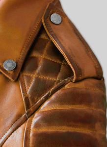 Chaqueta de Cuero para Mujer, Nueva Moda, Resistente al Viento, Chaqueta de Cuero para Hombre y Mujer, Estilos Personalizados, Chaqueta de Cuero Charlotte Burnt Multiple 2006 - Product Image 4