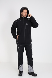 Ensemble veste et gilet de travail 3-en-1 avec bandes réfléchissantes Conception imperméable et respirante pour une utilisation industrielle et extérieure - Product Image 3