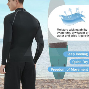 Pakistan Manufacture New Design Rash Guard Best Selling Solid Color Rash Guard Low MOQ Rash Guard - Product Image 3