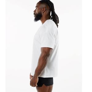 Vente en gros 2023 Nouvelle marque personnalisée Logo en coton Tailles américaines Respirant Mens Gym Singlet Workout T shirt - Product Image 5