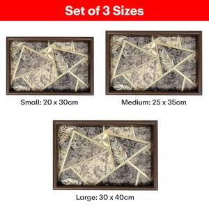 Ensemble de plateaux de service en bois de luxe au design vintage pour la cuisine, la table à manger, le bureau et la maison, matériau de qualité supérieure disponible - Product Image 2