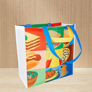 Bolsa de Compras de Tela No Tejida con Cierre de Gancho y Bucle, Tamaño y Asa Personalizables - Product Image 3