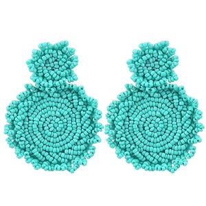 Nuevo diseño de moda, bordado artesanal con cuentas, festivales de Halloween, Pendientes colgantes de calabaza, pendientes de Color negro y dorado - Product Image 4