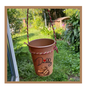 Portador para taza de té de la leche: bambú natural ecológico hecho a mano, soporte desechable para taza de té de burbujas, mango de hojas de palma. - Product Image 1