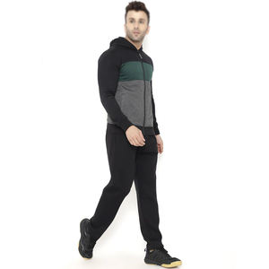 Survêtement de sport d'hiver noir et vert pour hommes, ensemble sweat-shirt et pantalon de survêtement à imprimé graphique pour hommes, nouveauté - Product Image 4