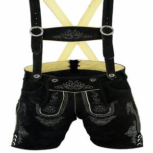 Personalizado alemán auténtico bávaro Lederhosen pantalones cortos para hombres tradicional marrón Trachten Oktoberfest con cinturón de cuero original - Product Image 1