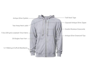 Sweat-shirt à capuche unisexe OEM en coton biologique épais pour l'hiver, grande taille, avec logo personnalisé et impression numérique, collection 2025 - Product Image 6