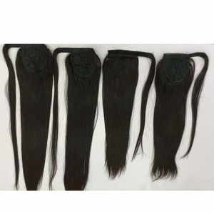 Cheveux Vietnam Usine Meilleure Vente 100% Remy Vierge Chinois Cheveux Raides Queues de Poney Extensions Machine Double Trame Haute Qualité - Product Image 1