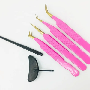 Private Label Professional Stainless Steel Anti-Static Precision Eyelash Extension Tweezers Lightweight Lash Tool 12-14cm - Product Image 3